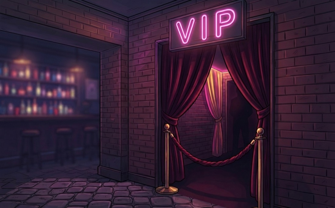 VIP room - Johny przy drzwiach